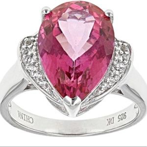 5.20 ctw Pink Topaz Pear Shape size 7